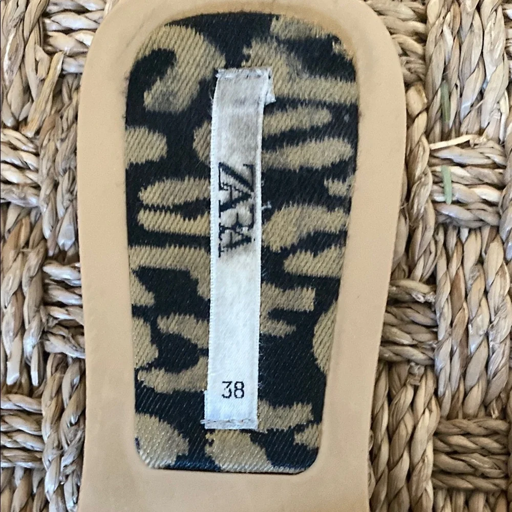 Zara Leopard Print Women's Sandals - Picture 2 of 6